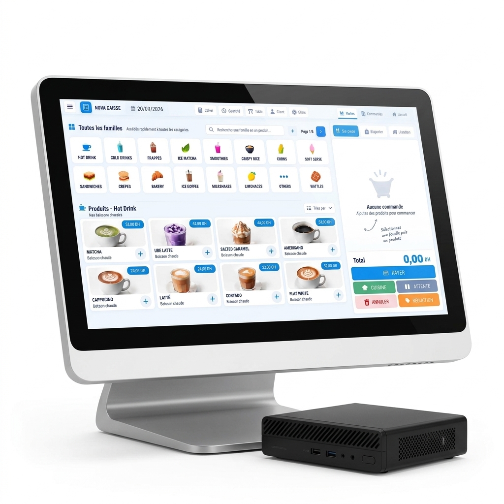 Écran tactile 15''+ mini unité centrale Core i5