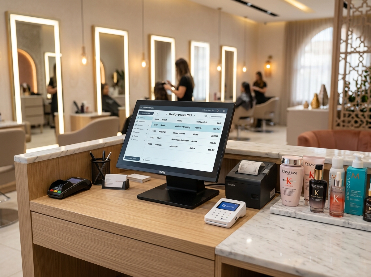 Caisse Beauté & Coiffure Maroc